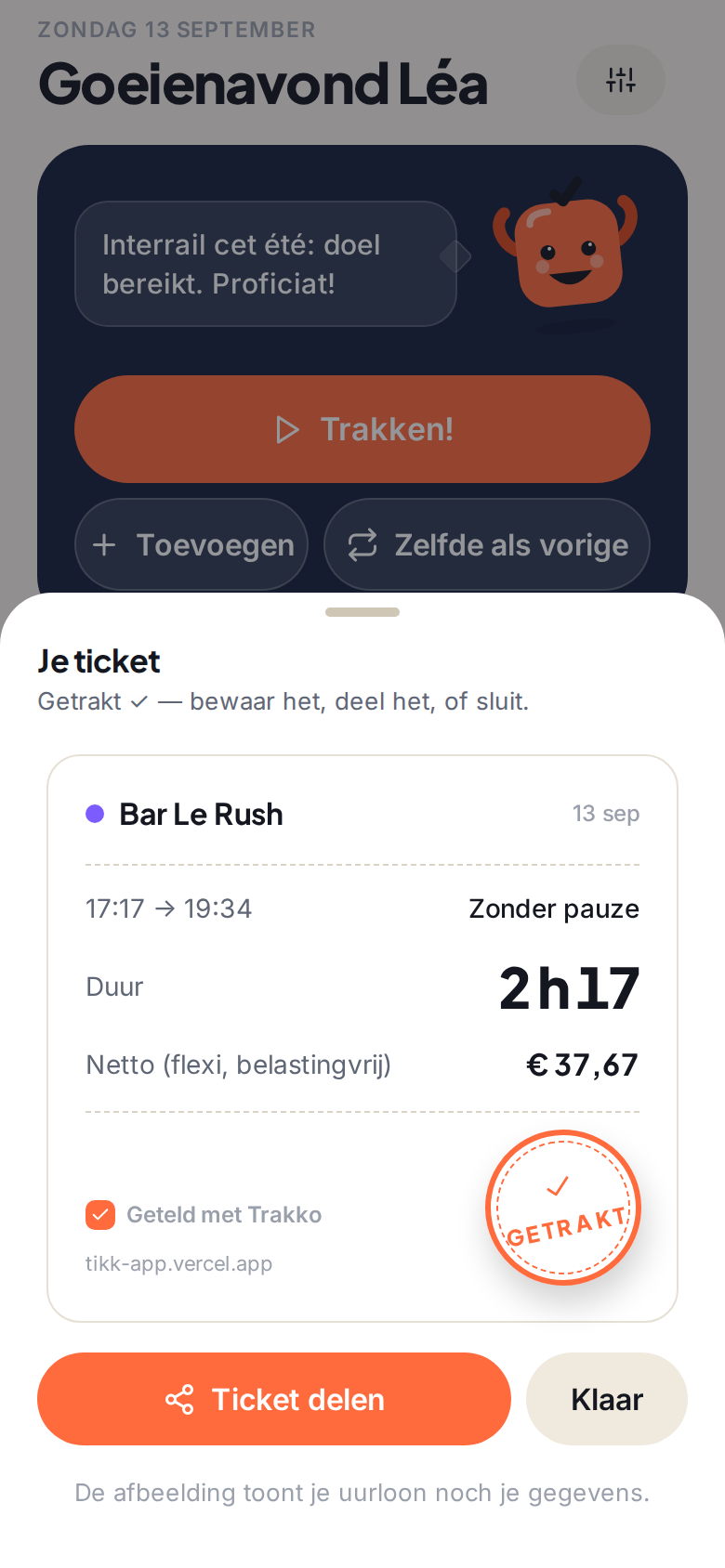 Trak je shift